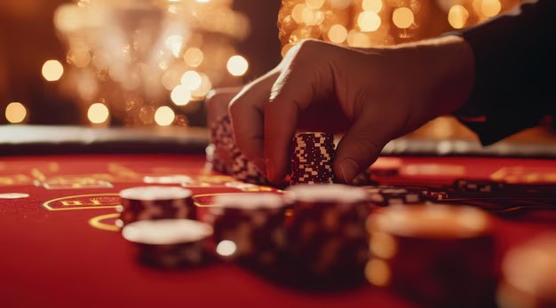 warlock live-dealer blackjack table and football match side-by-side on mobile screen